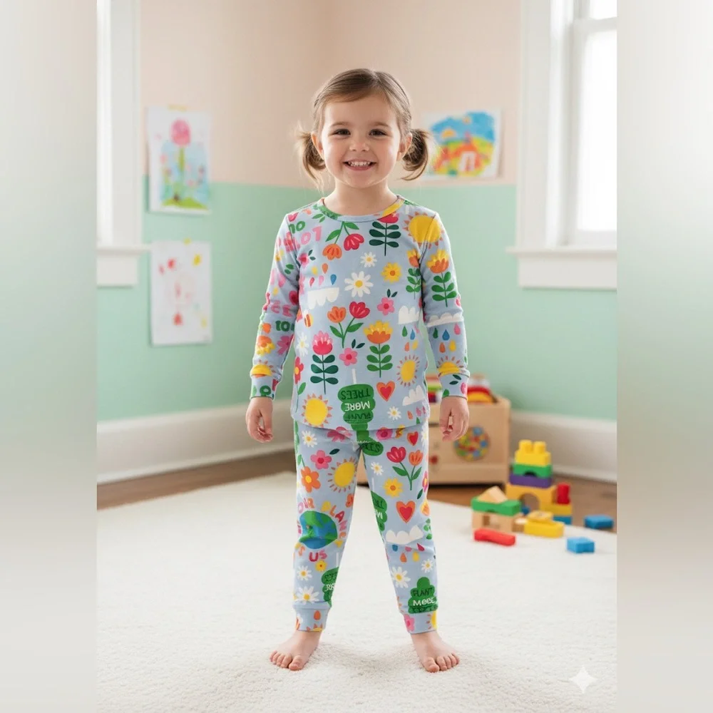 New! PJ Place Pajama Set Bundle of 2 Sets New Without Tags Toddler Girls 3T